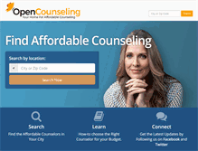 Tablet Screenshot of opencounseling.com